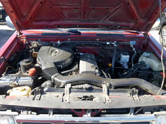 1N6SD11S4SC399366 - 1995 NISSAN TRUCK E/XE RED photo 7