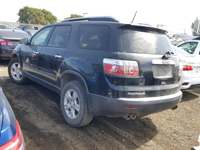 1GKER13D79J116842 - 2009 GMC ACADIA SLE BLACK photo 3