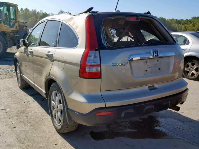 5J6RE48759L017352 - 2009 HONDA CR-V EXL GOLD photo 3