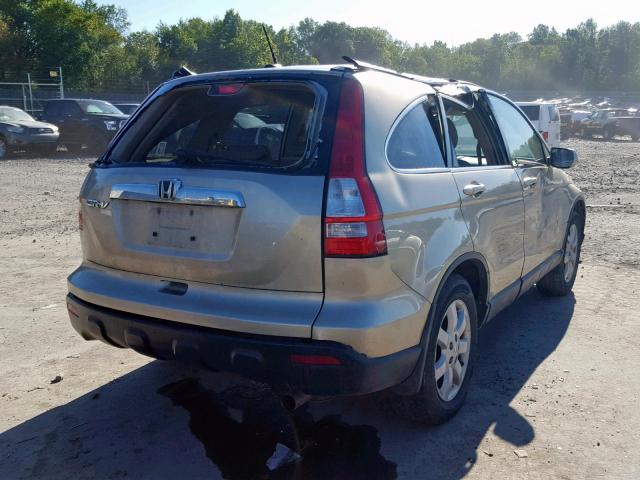 5J6RE48759L017352 - 2009 HONDA CR-V EXL GOLD photo 4