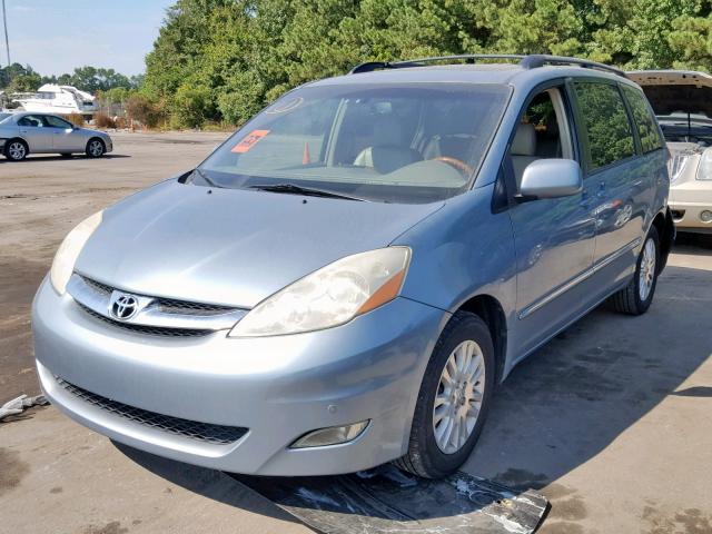 5TDZK22C57S049187 - 2007 TOYOTA SIENNA XLE BLUE photo 2