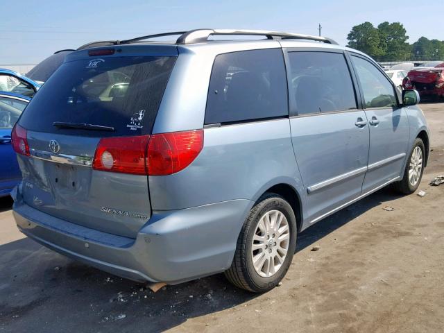 5TDZK22C57S049187 - 2007 TOYOTA SIENNA XLE BLUE photo 4