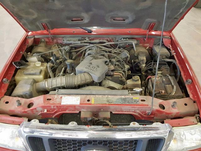 1FTZR45E54PA54206 - 2004 FORD RANGER SUP RED photo 7