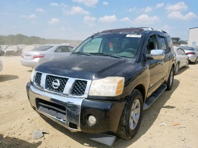 5N1AA08A75N703826 - 2005 NISSAN ARMADA SE BLACK photo 2