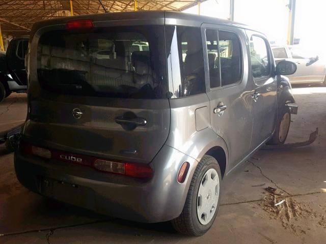 JN8AZ2KRXDT302678 - 2013 NISSAN CUBE S GRAY photo 4