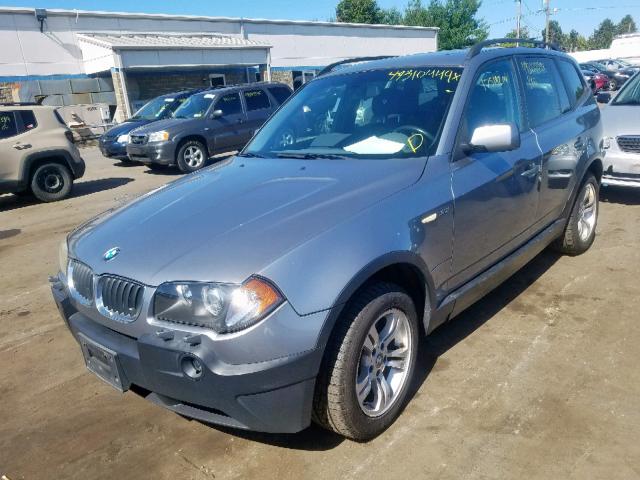 WBXPA93474WC32134 - 2004 BMW X3 3.0I GRAY photo 2