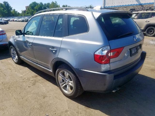 WBXPA93474WC32134 - 2004 BMW X3 3.0I GRAY photo 3