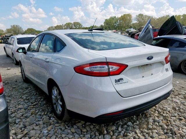 1FA6P0G7XG5135336 - 2016 FORD FUSION S WHITE photo 3