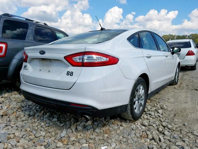 1FA6P0G7XG5135336 - 2016 FORD FUSION S WHITE photo 4