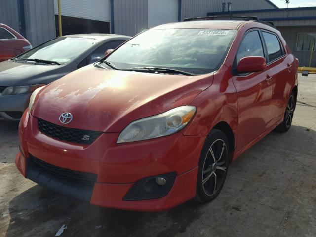 2T1KE40E69C017465 - 2009 TOYOTA COROLLA MA RED photo 2