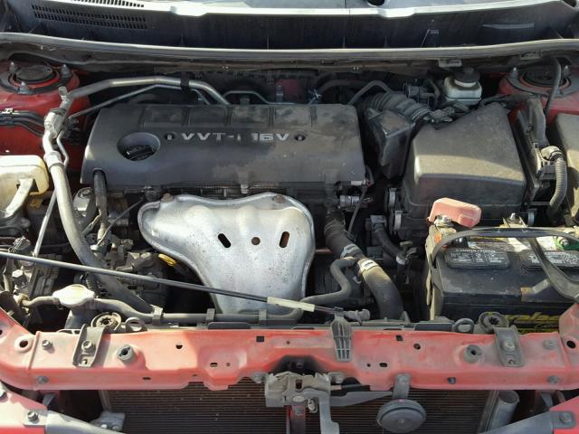 2T1KE40E69C017465 - 2009 TOYOTA COROLLA MA RED photo 7