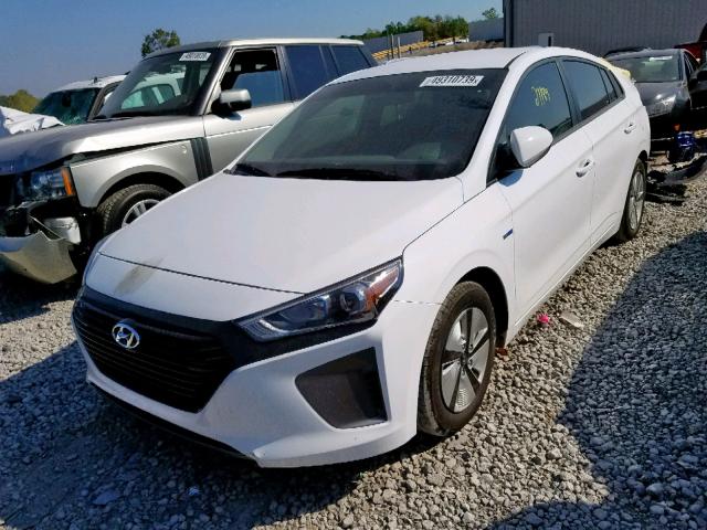 KMHC65LC7KU118195 - 2019 HYUNDAI IONIQ BLUE WHITE photo 2