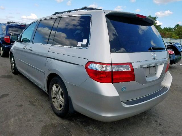 5FNRL38425B017351 - 2005 HONDA ODYSSEY EX SILVER photo 3