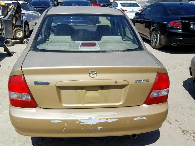 JM1BJ222810432207 - 2001 MAZDA PROTEGE DX GOLD photo 10