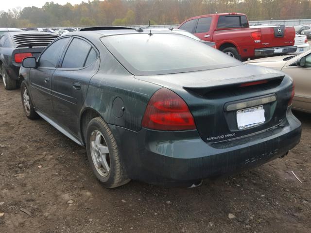 2G2WS522541121976 - 2004 PONTIAC GRAND PRIX GREEN photo 3