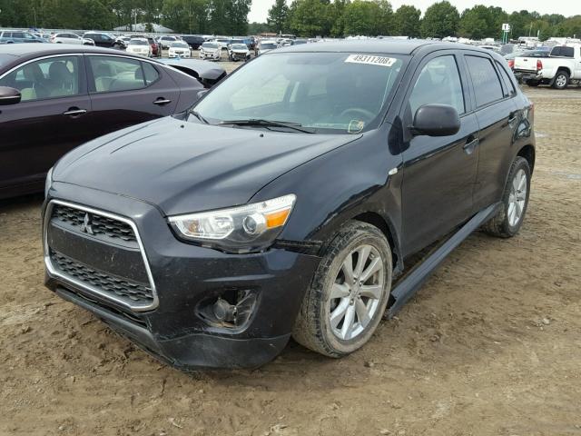 4A4AP3AU8EE022141 - 2014 MITSUBISHI OUTLANDER BLACK photo 2