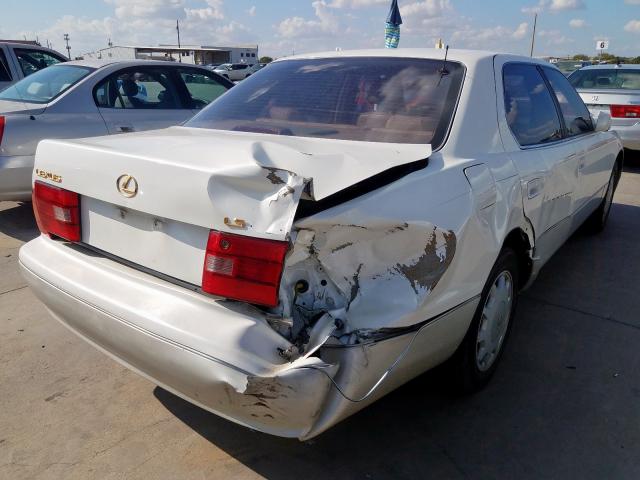 JT8BH22F9T0037453 - 1996 LEXUS LS 400 WHITE photo 4