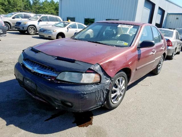 1N4DL01D51C206186 - 2001 NISSAN ALTIMA XE BURGUNDY photo 2