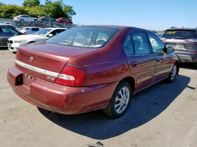 1N4DL01D51C206186 - 2001 NISSAN ALTIMA XE BURGUNDY photo 4