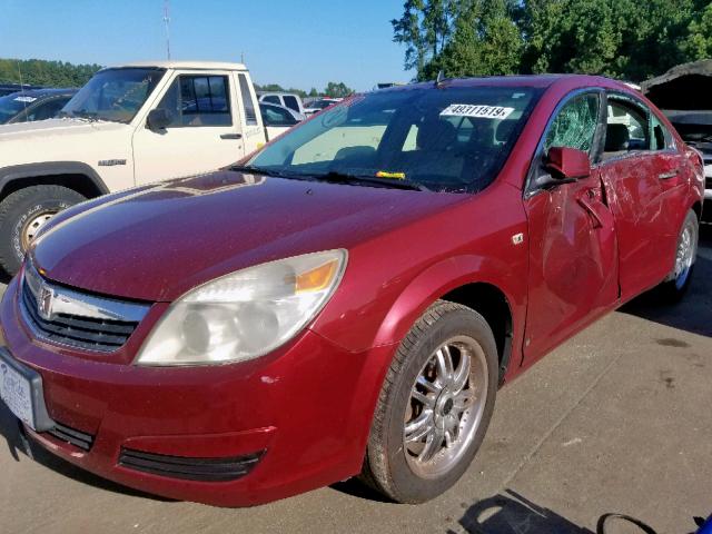 1G8ZS57B19F113398 - 2009 SATURN AURA XE BURGUNDY photo 2