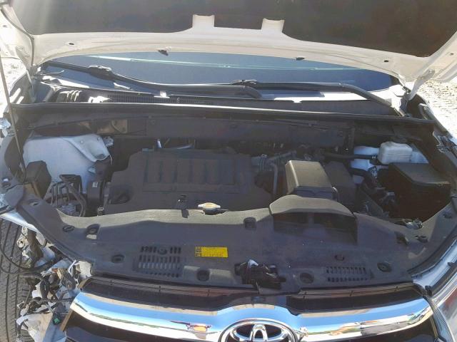 5TDJKRFH1FS149314 - 2015 TOYOTA HIGHLANDER WHITE photo 7