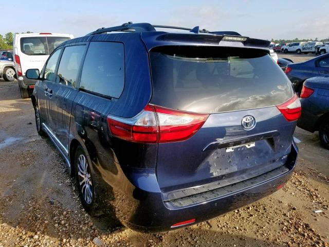 5TDYZ3DC4KS989533 - 2019 TOYOTA SIENNA LIM BLUE photo 3