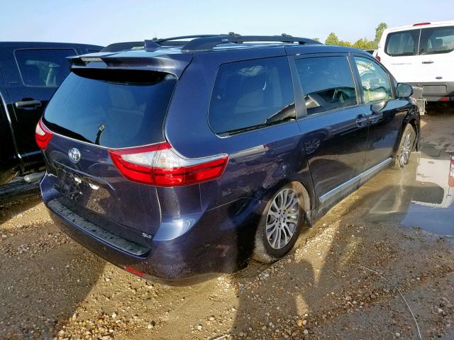 5TDYZ3DC4KS989533 - 2019 TOYOTA SIENNA LIM BLUE photo 4