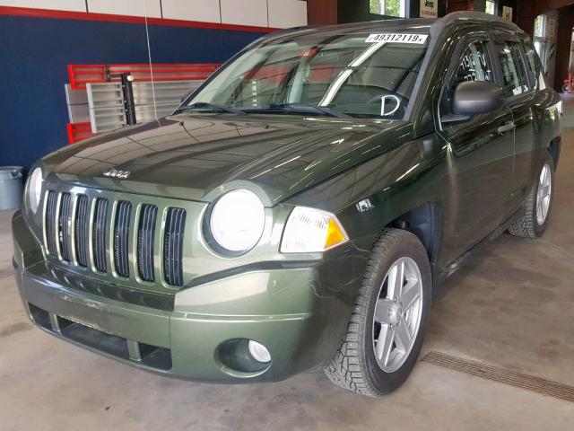 1J8FT47078D735294 - 2008 JEEP COMPASS SP GREEN photo 2