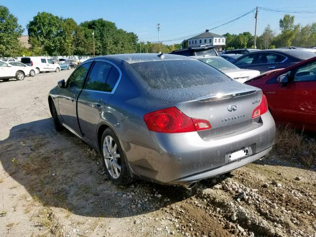 JN1CV6AR5CM670433 - 2012 INFINITI G37 GRAY photo 3