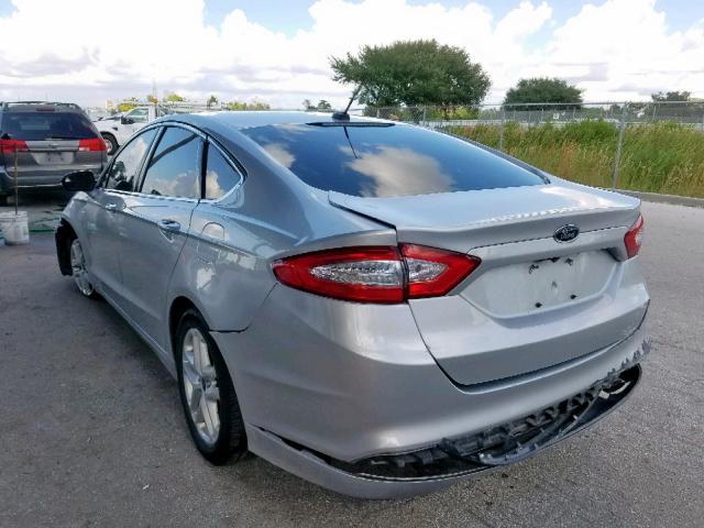 3FA6P0HD1GR389454 - 2016 FORD FUSION SE SILVER photo 3