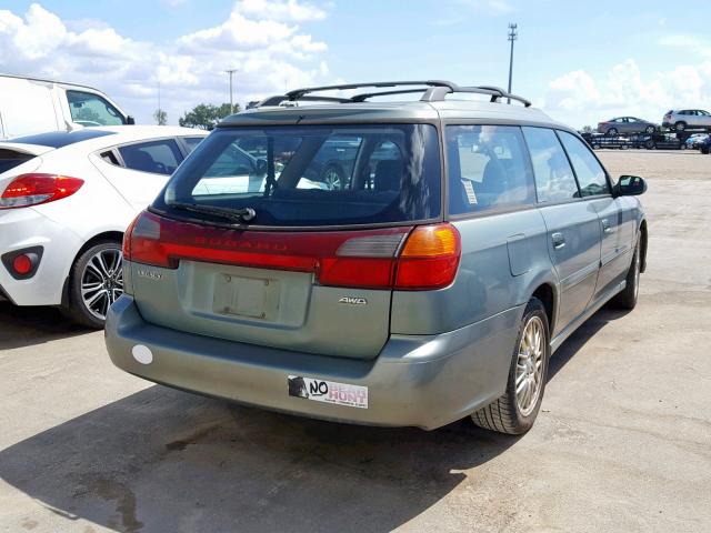 4S3BH625447304877 - 2004 SUBARU LEGACY L S GREEN photo 4