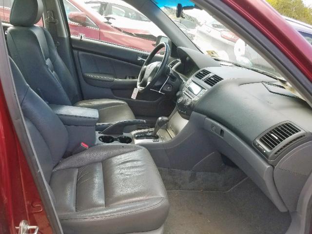 1HGCM56836A066087 - 2006 HONDA ACCORD EX RED photo 5