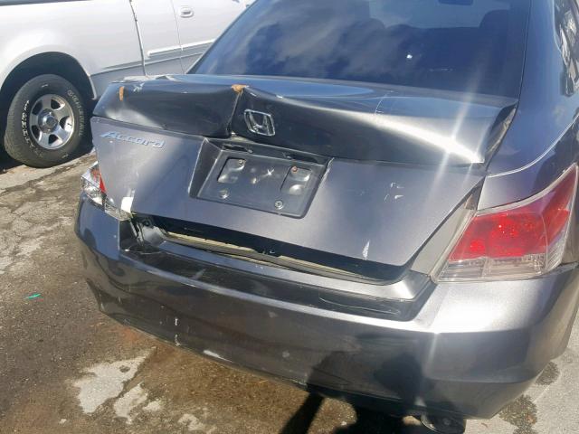 1HGCP267X8A047360 - 2008 HONDA ACCORD EX GRAY photo 9