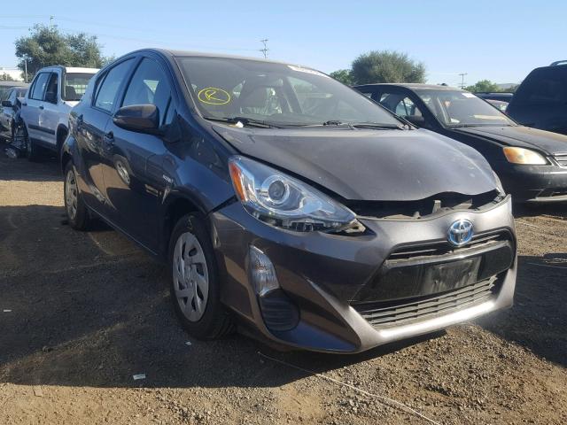 JTDKDTB38G1136130 - 2016 TOYOTA PRIUS C CHARCOAL photo 1