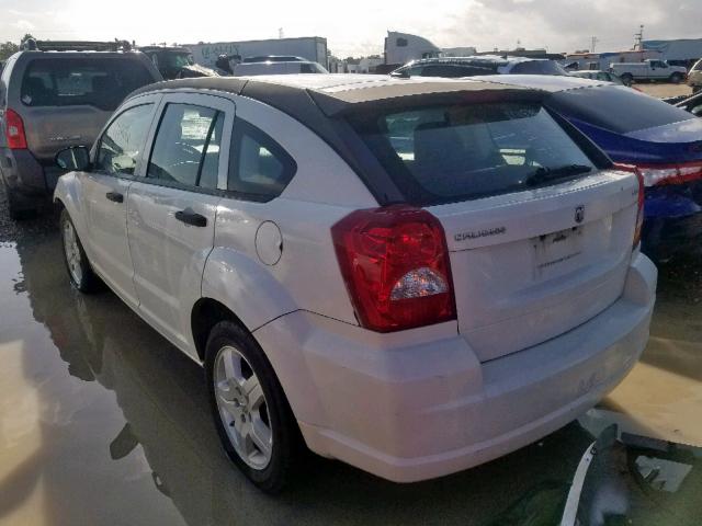 1B3HB48B58D769190 - 2008 DODGE CALIBER SX WHITE photo 3