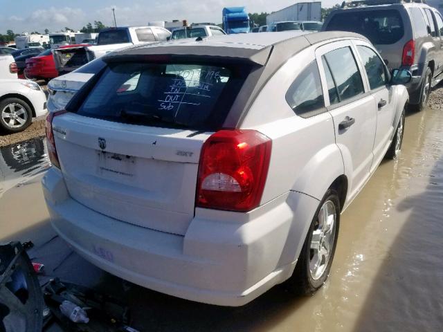 1B3HB48B58D769190 - 2008 DODGE CALIBER SX WHITE photo 4