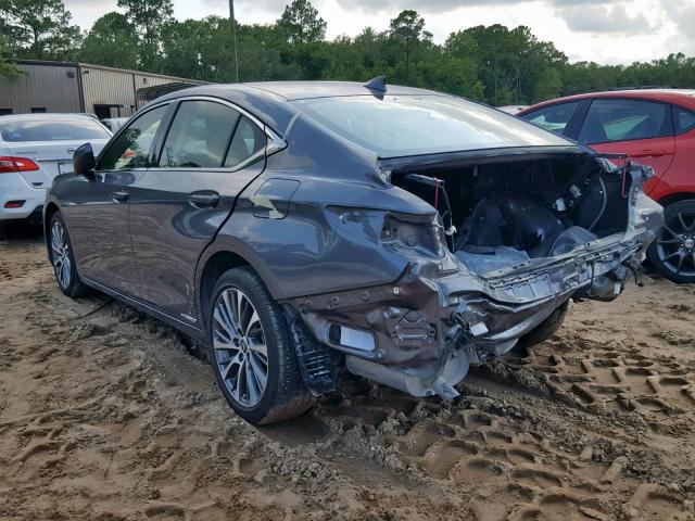 JTHB21B17K2025238 - 2019 LEXUS ES 300H GRAY photo 3