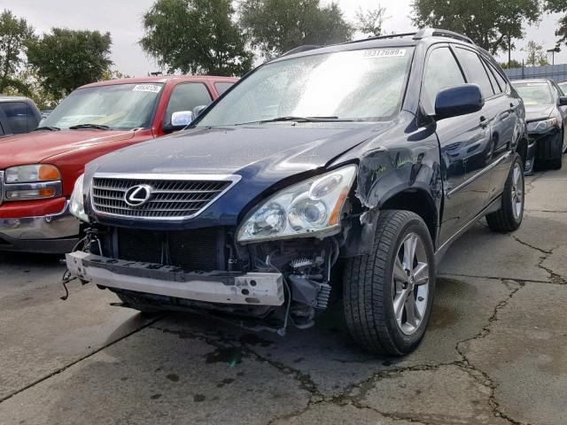 JTJGW31U772005479 - 2007 LEXUS RX 400H BLUE photo 2