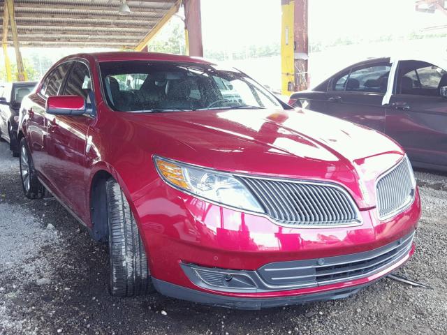 1LNHL9EK1DG612127 - 2013 LINCOLN MKS MAROON photo 1