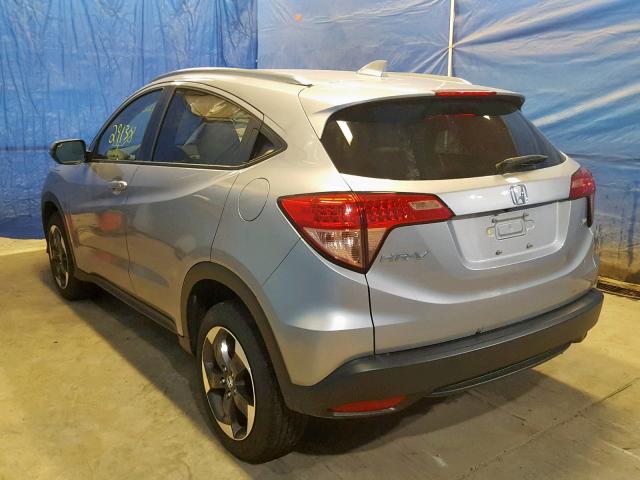 3CZRU6H73JM722359 - 2018 HONDA HR-V EXL SILVER photo 3