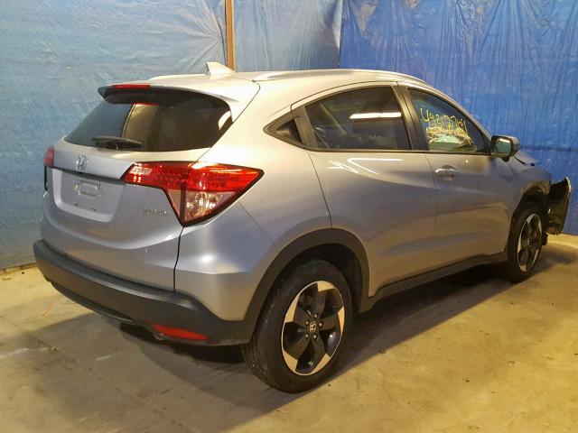 3CZRU6H73JM722359 - 2018 HONDA HR-V EXL SILVER photo 4