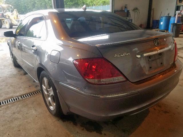 JH4KB16545C006724 - 2005 ACURA RL GRAY photo 3