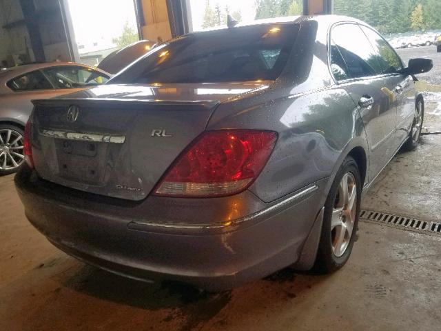 JH4KB16545C006724 - 2005 ACURA RL GRAY photo 4