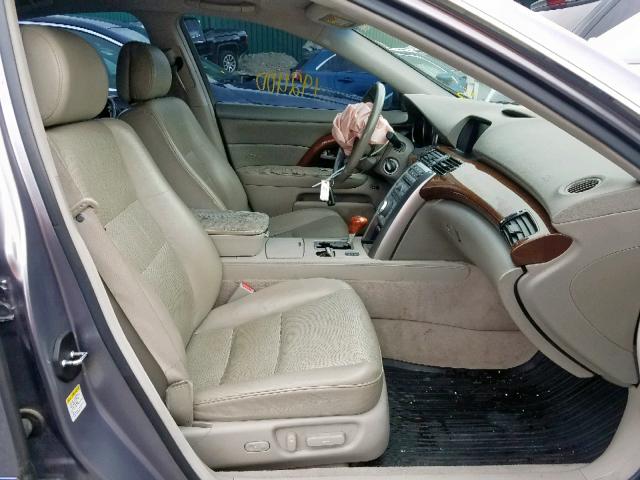 JH4KB16545C006724 - 2005 ACURA RL GRAY photo 5