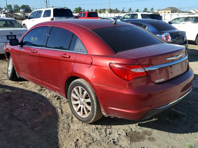 1C3BC1FG4BN511716 - 2011 CHRYSLER 200 TOURIN RED photo 3