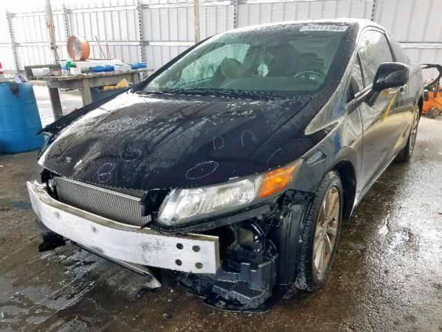 2HGFG3B82CH531700 - 2012 HONDA CIVIC EX BLACK photo 2