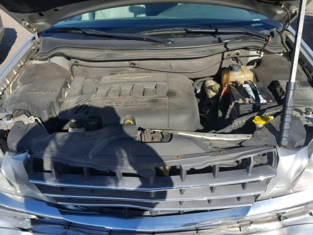 2A8GM68X47R179109 - 2007 CHRYSLER PACIFICA T SILVER photo 7