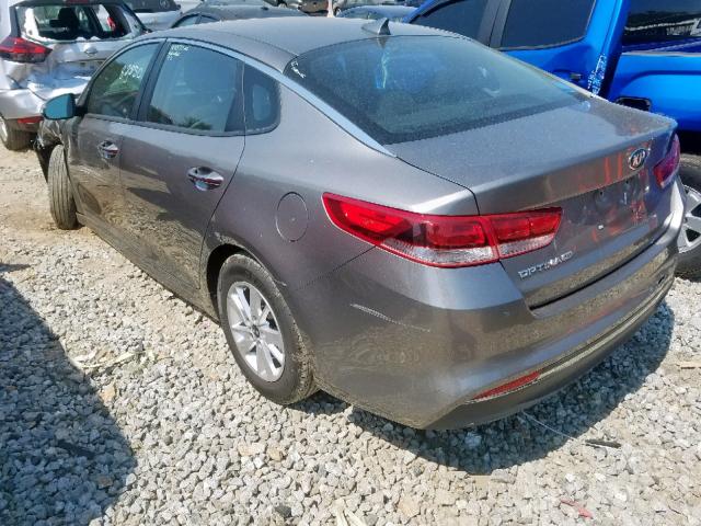 5XXGT4L30JG189476 - 2018 KIA OPTIMA LX GRAY photo 3