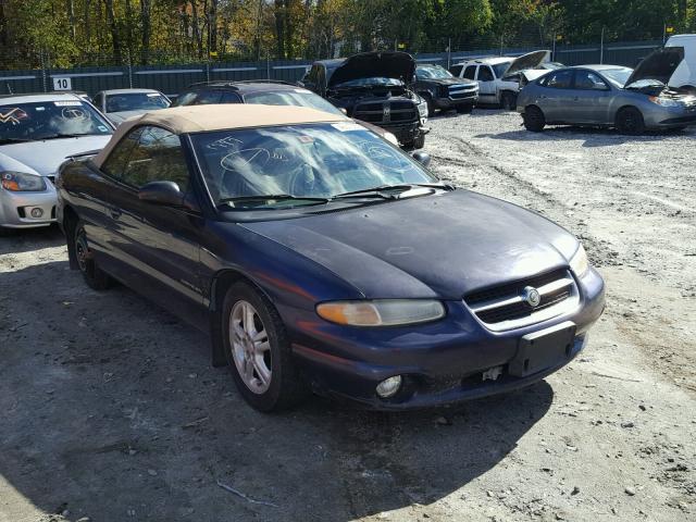 3C3EL55H6VT508397 - 1997 CHRYSLER SEBRING JX BLUE photo 1