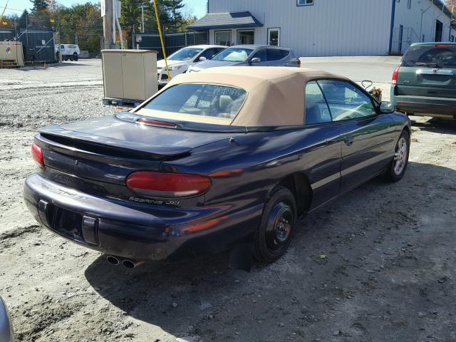 3C3EL55H6VT508397 - 1997 CHRYSLER SEBRING JX BLUE photo 4